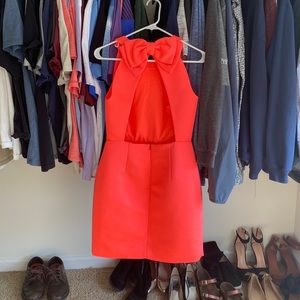 Kate Spade Look for the Silver Lining Hot Pink Bow Dress
